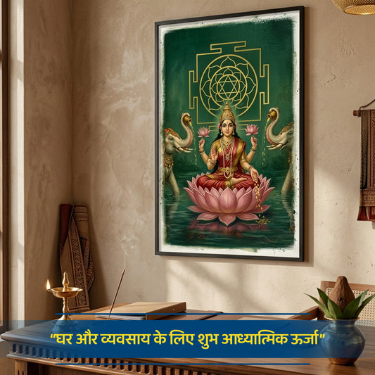 🪔 “लक्ष्मी यंत्र समृद्धि आर्ट फ्रेम”🪔