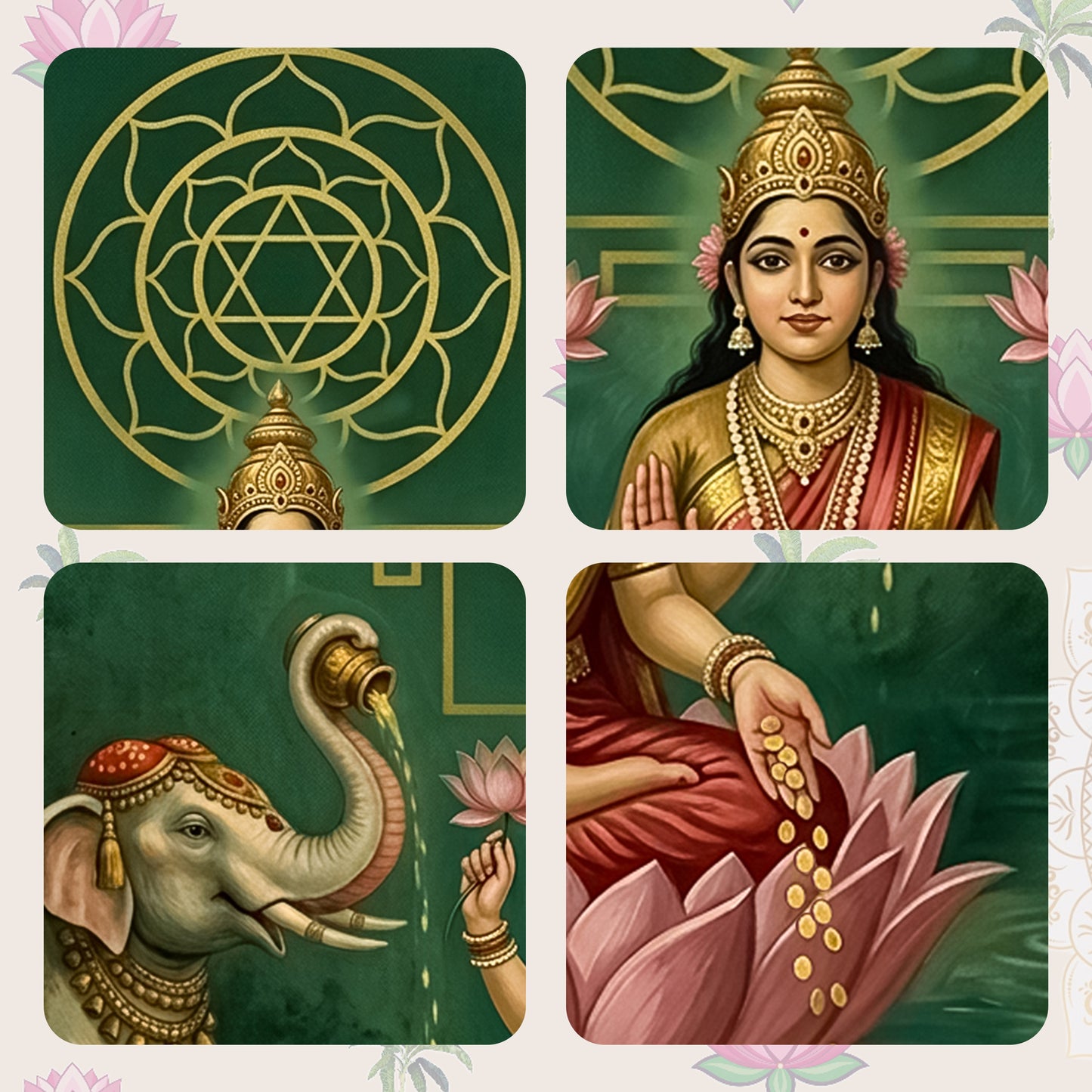 🪔 “लक्ष्मी यंत्र समृद्धि आर्ट फ्रेम”🪔