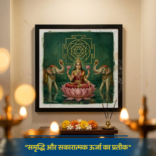 🪔 “लक्ष्मी यंत्र समृद्धि आर्ट फ्रेम”🪔